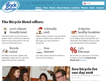 Tablet Screenshot of bicyclehotel.com
